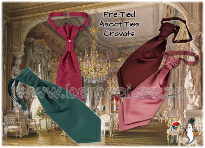 Pre-Tied Ascot Scrunch Victorian Tie